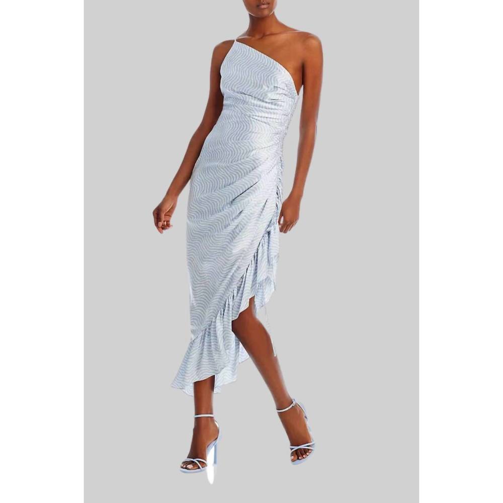 NEW CINQ A SEPT christel dress in ivory/skyfall